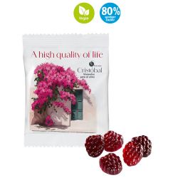Sachet de Gommes de fruits personnalis2 80 % de sucre VEGAN Europe