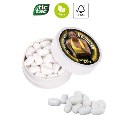 Boîte en papier XS personnalisée écologique avec TIC TAC Vegan