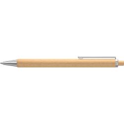 Stylo bille en bois personnalisé avec clip et pointe en métal brillant fabriqué en Europe 