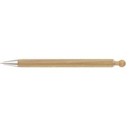 Stylo bille bois personnalisé bouton en bois pointe métal brillant fabriqué en Europe