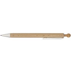 Stylo bille bois personnalisé bouton en bois pointe métal brillant fabriqué en Europe