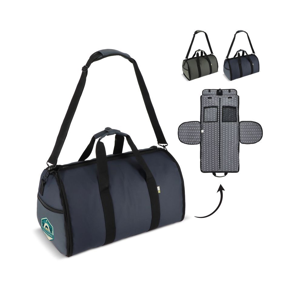 Sac de voyage personnalisé avec housse à vêtement intégrée