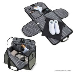 Sac de voyage personnalisé avec housse à vêtement intégrée