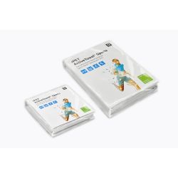 Serviette de sport publicitaire ultra-compacte en microfibre 100x40 mm express RPET fabriquée en Europe recyclée