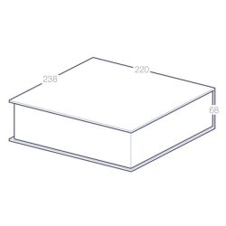 Trophée personnalisé bi-matière bois et verre sur socle fabriqué en Europe