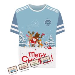 Calendriers de l’avent personnalisé Sarotti en forme de tee-shirts fabriqué en Europe