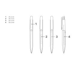 Stylo ergonomique triangulaire personnalisé fabriqué en Europe KANTARO MATT