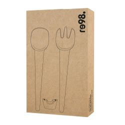 Couverts à salade argenté personnalié