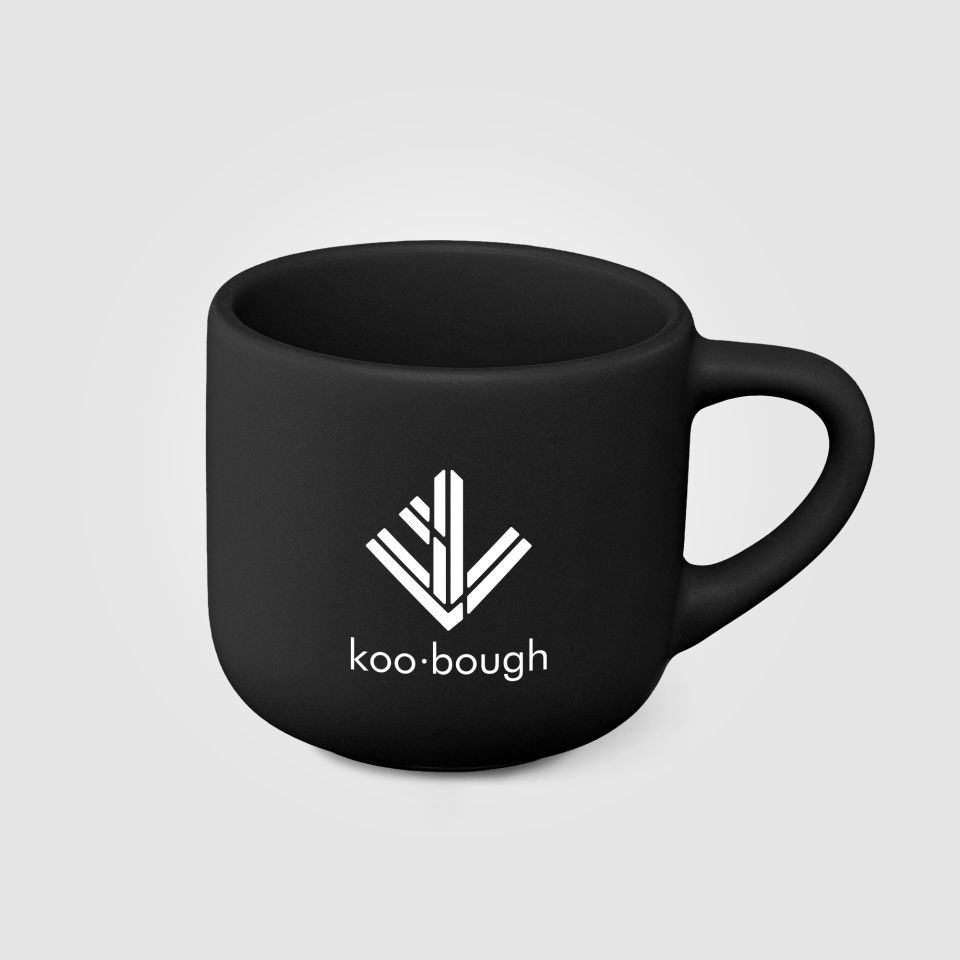 Tasse espresso personnalisée en céramique finition mate 90 ml