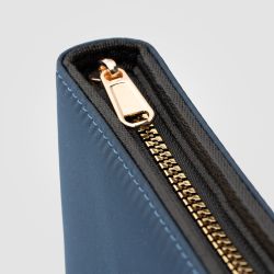 Conférencier personnalisable A5 à fermeture éclair avec stylo