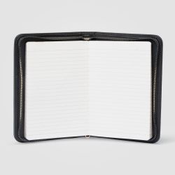 Conférencier personnalisable A5 à fermeture éclair avec stylo