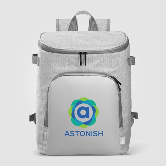 Sac à dos isotherme publicitaire en RPET 21 litres