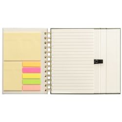 Bloc notes recyclé publicitaire spirale avec notes adhésives format B6