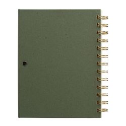 Bloc notes recyclé publicitaire spirale avec notes adhésives format B6