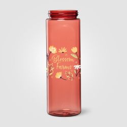 Gourde personnalisée avec paille rabattable en RPET 830 ml Express