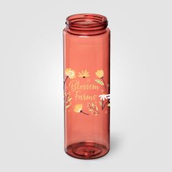 Gourde personnalisée avec paille rabattable en RPET 830 ml Express