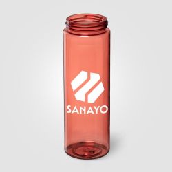 Gourde personnalisée avec paille rabattable en RPET 830 ml Express