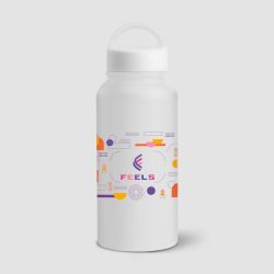 Gourde personnalisée en acier inoxydable grande capacité 915 ml Express