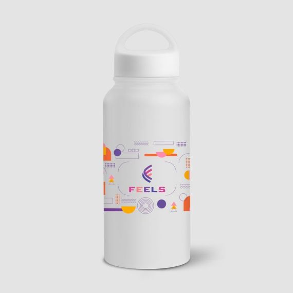 Gourde personnalisée en acier inoxydable grande capacité 915 ml Express