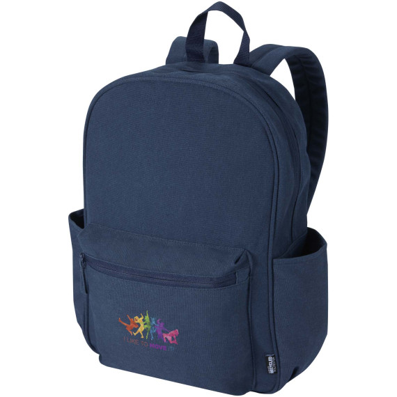 Sac publicitaire à dos de ville Recanvas recyclé et certifié GRS de 15,6" et 16 L