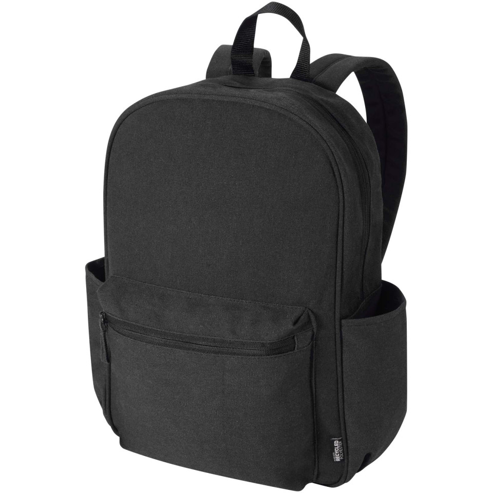Sac publicitaire à dos de ville Recanvas recyclé et certifié GRS de 15,6" et 16 L