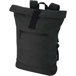 Sac publicitaire à dos à fermeture enroulable Recanvas recyclé et certifié GRS de 14" et 16 L