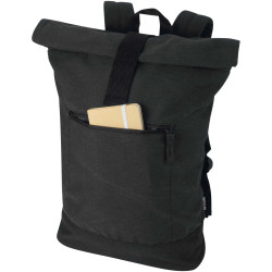 Sac publicitaire à dos à fermeture enroulable Recanvas recyclé et certifié GRS de 14" et 16 L