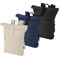 Sac publicitaire à dos à fermeture enroulable Recanvas recyclé et certifié GRS de 14" et 16 L