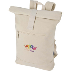 Sac publicitaire à dos à fermeture enroulable Recanvas recyclé et certifié GRS de 14" et 16 L