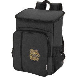 Sac publicitaire à dos isotherme 20 L Tundra recyclé et certifié GRS pour pique-nique avec ensemble de couverts