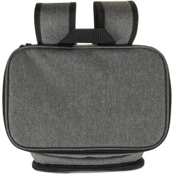 Sac publicitaire à dos isotherme 20 L Tundra recyclé et certifié GRS pour pique-nique avec ensemble de couverts