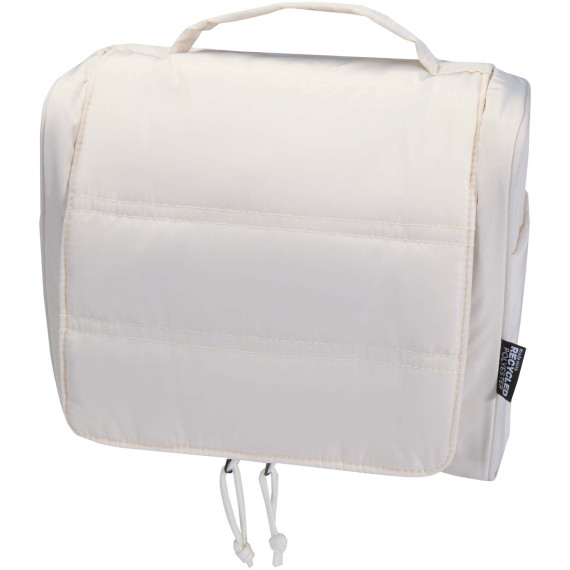 Trousse publicitaire de toilette à suspendre Puffer recyclée et certifiée GRS de 8 L