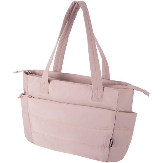 Sac publicitaire shopping Puffer pour ordinateur portable 15,6" certifié GRS et recyclé de 18 L