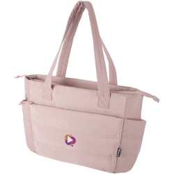 Sac publicitaire shopping Puffer pour ordinateur portable 15,6" certifié GRS et recyclé de 18 L