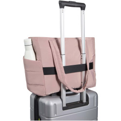 Sac publicitaire shopping Puffer pour ordinateur portable 15,6" certifié GRS et recyclé de 18 L