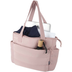 Sac publicitaire shopping Puffer pour ordinateur portable 15,6" certifié GRS et recyclé de 18 L