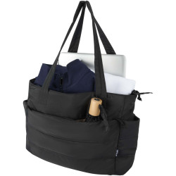 Sac publicitaire shopping Puffer pour ordinateur portable 15,6" certifié GRS et recyclé de 18 L