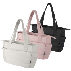 Sac publicitaire shopping Puffer pour ordinateur portable 15,6" certifié GRS et recyclé de 18 L