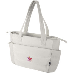 Sac publicitaire shopping Puffer pour ordinateur portable 15,6" certifié GRS et recyclé de 18 L