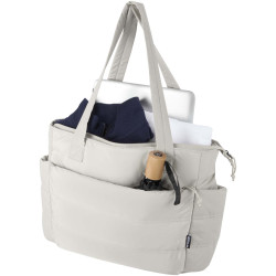 Sac publicitaire shopping Puffer pour ordinateur portable 15,6" certifié GRS et recyclé de 18 L