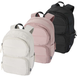 Sac publicitaire à dos pour ordinateur portable Puffer de  15,6" recyclé et certifié GRS, de 15 L