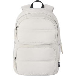 Sac publicitaire à dos pour ordinateur portable Puffer de  15,6" recyclé et certifié GRS, de 15 L