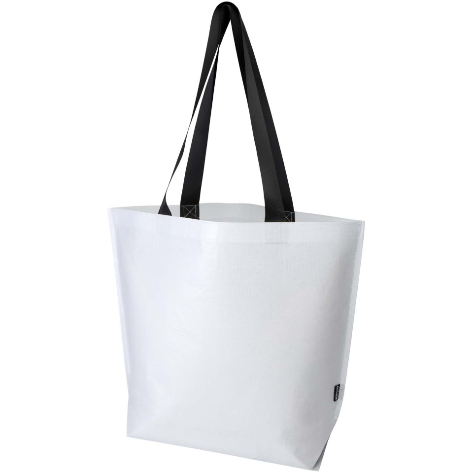 Sac publicitaire shopping Duo oversize recyclé à double laminage certifié GRS de 30 L