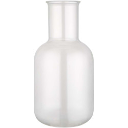 Ensemble publicitaire carafe et tasse en verre Amelie en finition mate