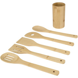 Ensemble publicitaire d’outils de cuisine Tala en bambou