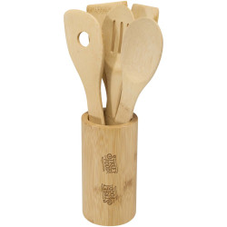 Ensemble publicitaire d’outils de cuisine Tala en bambou