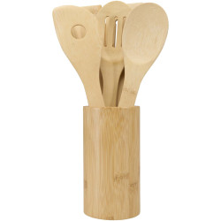 Ensemble publicitaire d’outils de cuisine Tala en bambou