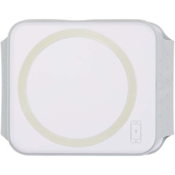 Chargeur publicitaire sans fil pliable Armus 3 en 1 de 15 W en plastique recyclé