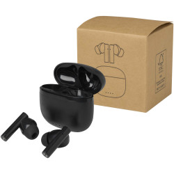 Oreillette publicitaire Bluetooth® True Wireless Alterf en plastique recyclé avec embouts en silicone