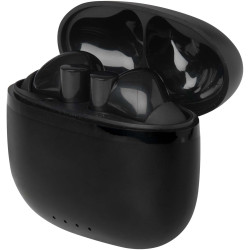 Oreillette publicitaire Bluetooth® True Wireless Alterf en plastique recyclé avec embouts en silicone
